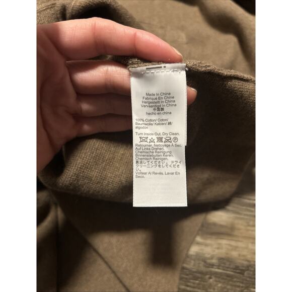 J Crew Long Giselle Sweater Gold Buttons Brown Womens XS - Picture 6 of 7